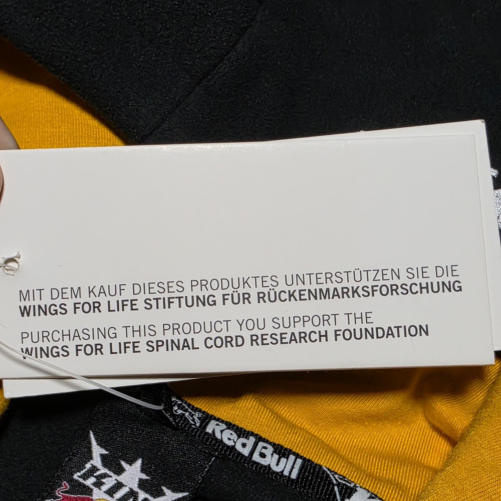 KINI Red Bull Fleece Hoodie M Black Yellow Full Zip KTM Racing Wings For Life - Picture 13 of 16